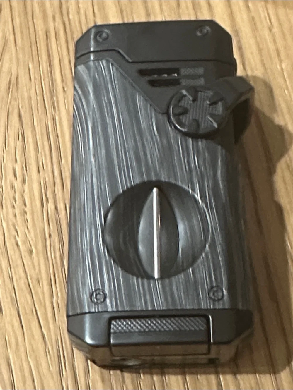 Black and Gray Pocket Cigar Cutter Lighter